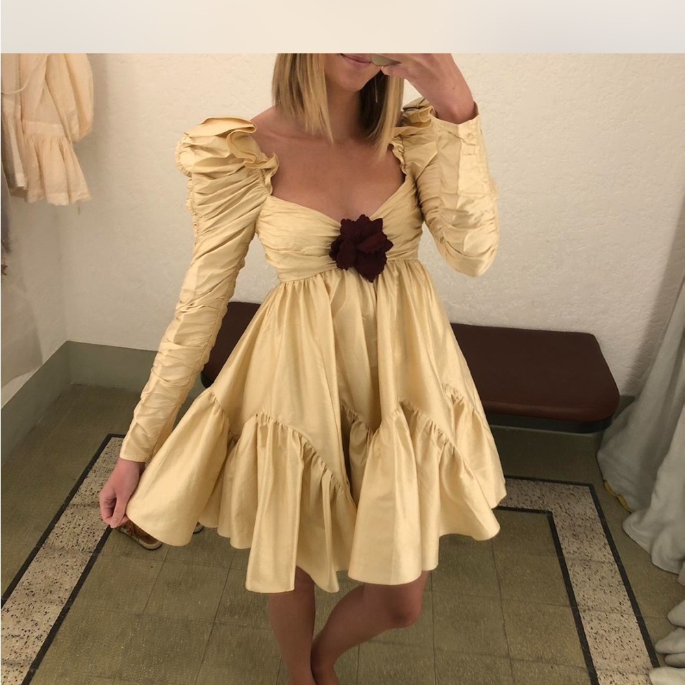 Zimmermann Kaleidoscope Ruched Mini Dress